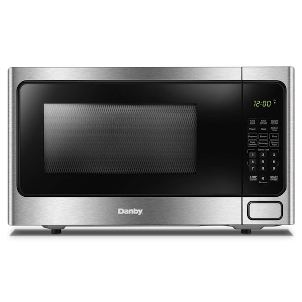 Danby 0.7 cu. ft. Stainless Steel Microwave, Black & Stainless Steel DA92282 - main